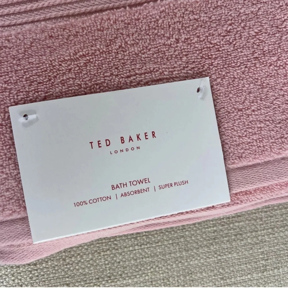 Ted Baker London Bath Towel Pink Super Plush Luxury 30